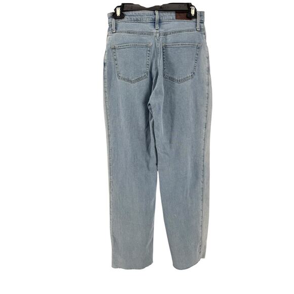 Hollister Light Wash Two Tone Ultra High Rise Dad Jeans Size 26 Inseam 33 - Picture 2 of 5